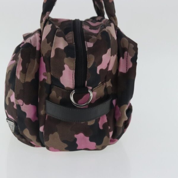 PRADA Hand Bag Canvas Pink Silver  bs19229