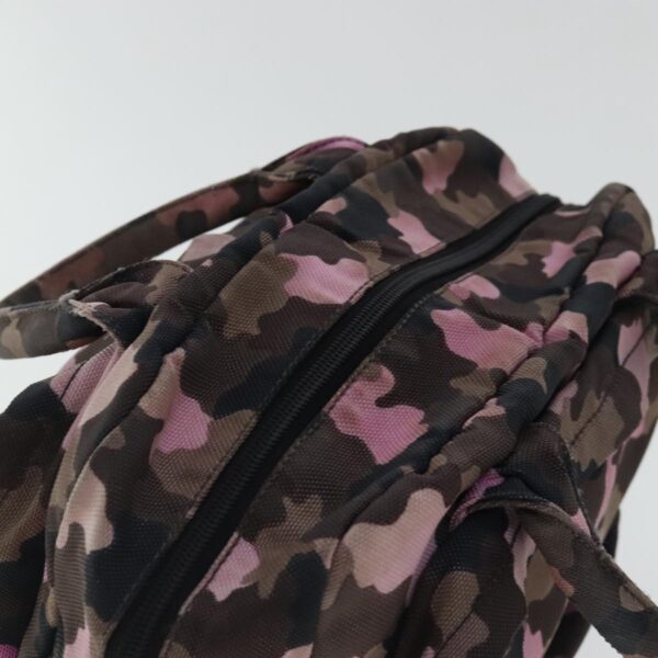 PRADA Hand Bag Canvas Pink Silver  bs19229