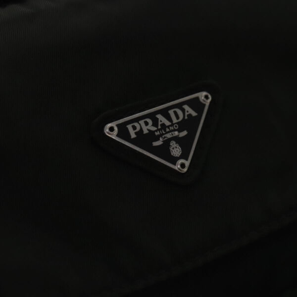 PRADA Backpack Nylon Khaki Silver  bs19233