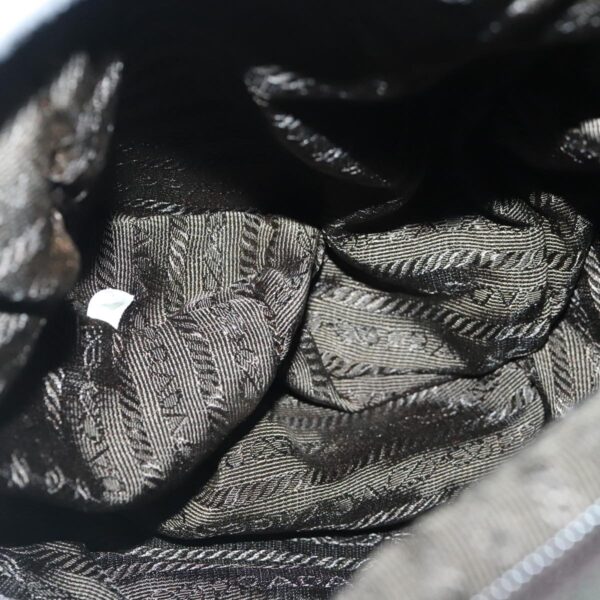 PRADA Backpack Nylon Khaki Silver  bs19233