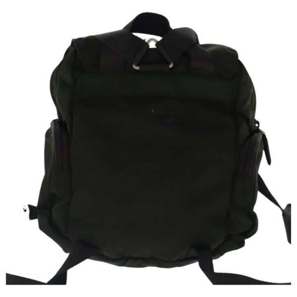 PRADA Backpack Nylon Khaki Silver  bs19233
