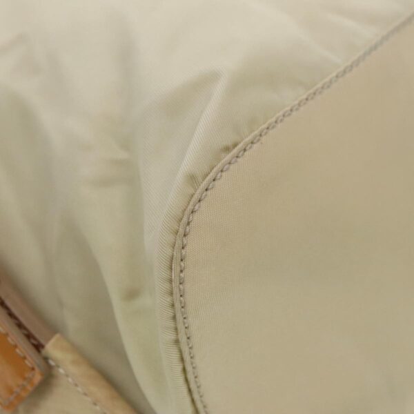 PRADA Backpack Nylon Cream Silver  bs19316