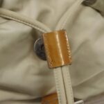 PRADA Backpack Nylon Cream Silver  bs19316