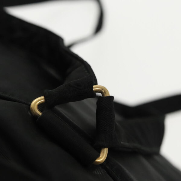 PRADA Backpack Nylon Black Gold  bs19317