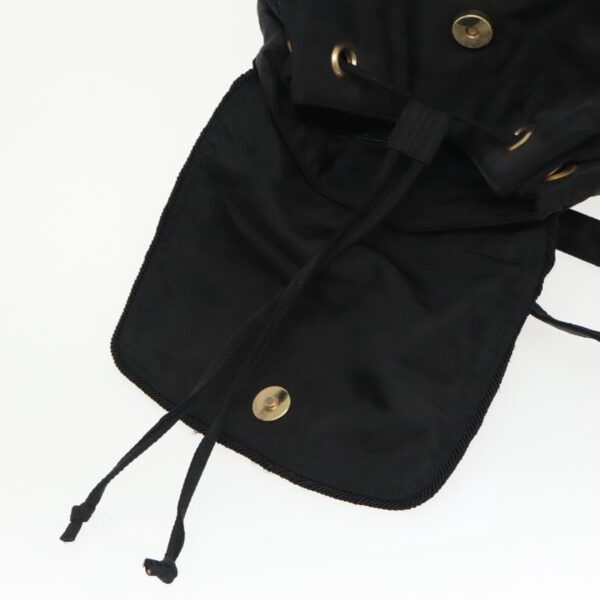 PRADA Backpack Nylon Black Gold  bs19317