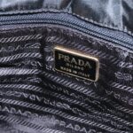PRADA Backpack Nylon Black Gold  bs19317