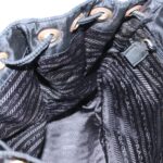 PRADA Backpack Nylon Black Gold  bs19317