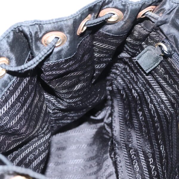 PRADA Backpack Nylon Black Gold  bs19317
