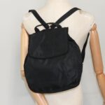 PRADA Backpack Nylon Black Gold  bs19317