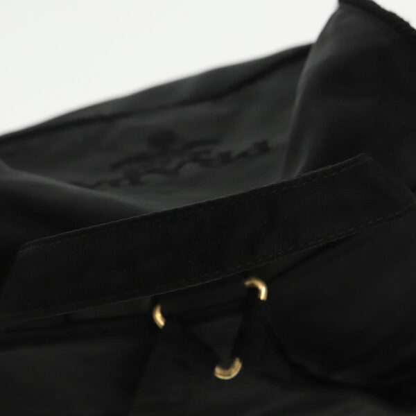 PRADA Backpack Nylon Black Gold  bs19317