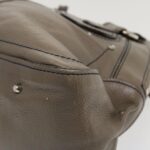 Chloe Hand Bag Leather Gray bs4101
