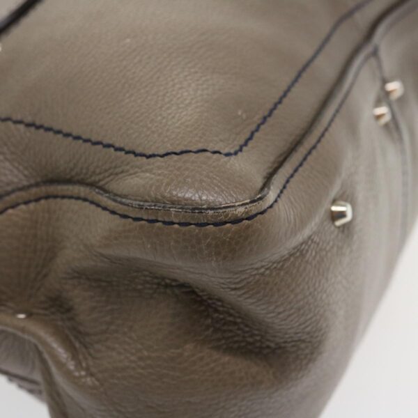 Chloe Hand Bag Leather Gray bs4101