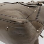Chloe Hand Bag Leather Gray bs4101
