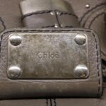 Chloe Hand Bag Leather Gray bs4101