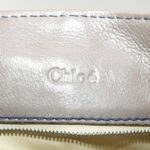 Chloe Hand Bag Leather Gray bs4101
