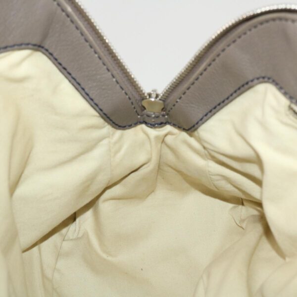 Chloe Hand Bag Leather Gray bs4101