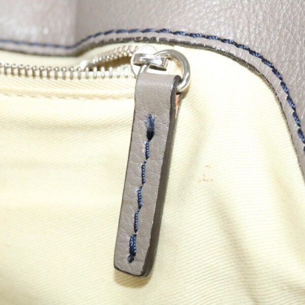 Chloe Hand Bag Leather Gray bs4101