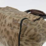 Chloe Hand Bag Leather Brown 03-11-50 bs4553