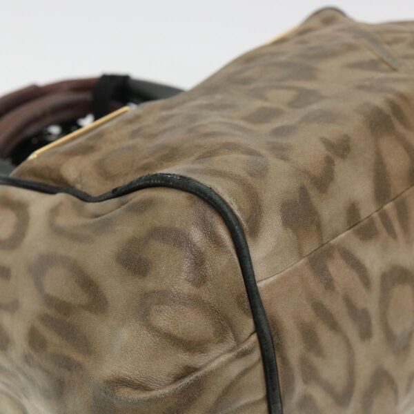 Chloe Hand Bag Leather Brown 03-11-50 bs4553