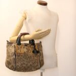 Chloe Hand Bag Leather Brown 03-11-50 bs4553