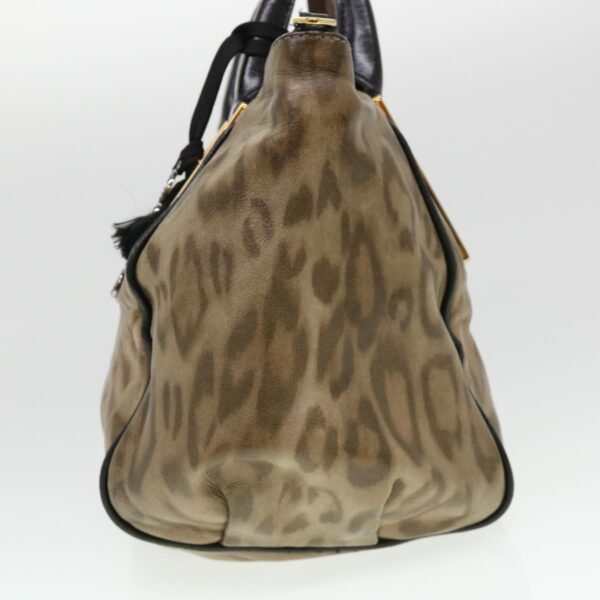 Chloe Hand Bag Leather Brown 03-11-50 bs4553