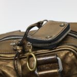 Chloe Hand Bag Leather Gold 6HS184-50 bs4554