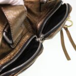 Chloe Hand Bag Leather Gold 6HS184-50 bs4554