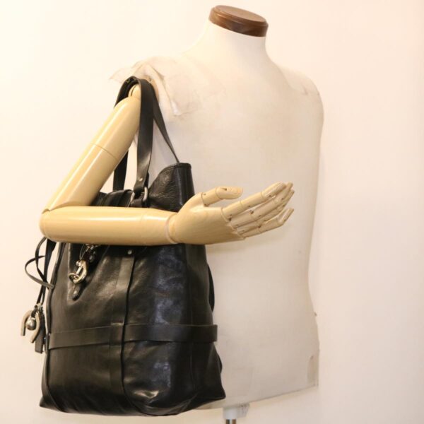 Chloe Tote Bag Leather Black bs4744