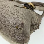 Chloe Shoulder Bag Leather Silver 04-07-53-2 bs5080