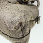 Chloe Shoulder Bag Leather Silver 04-07-53-2 bs5080