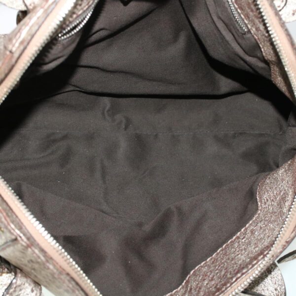 Chloe Shoulder Bag Leather Silver 04-07-53-2 bs5080