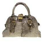 Chloe Shoulder Bag Leather Silver 04-07-53-2 bs5080