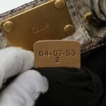 Chloe Shoulder Bag Leather Silver 04-07-53-2 bs5080