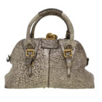 Chloe Shoulder Bag Leather Silver 04-07-53-2 bs5080