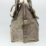 Chloe Shoulder Bag Leather Silver 04-07-53-2 bs5080