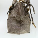 Chloe Shoulder Bag Leather Silver 04-07-53-2 bs5080