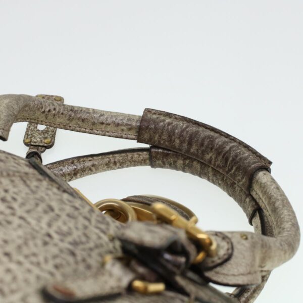 Chloe Shoulder Bag Leather Silver 04-07-53-2 bs5080