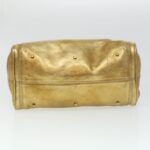 Chloe Paddington Hand Bag Leather Gold 03-09-51-5811 bs5464
