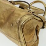 Chloe Paddington Hand Bag Leather Gold 03-09-51-5811 bs5464