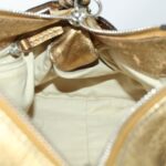 Chloe Paddington Hand Bag Leather Gold 03-09-51-5811 bs5464