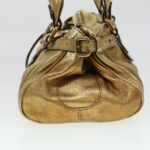 Chloe Paddington Hand Bag Leather Gold 03-09-51-5811 bs5464