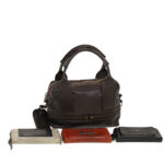 Chloe Wallet Hand Bag Leather 4Set Brown Red black bs5553