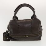 Chloe Wallet Hand Bag Leather 4Set Brown Red black bs5553