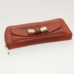 Chloe Wallet Hand Bag Leather 4Set Brown Red black bs5553