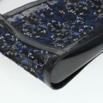 Chloe Mesh Floral Tote Bag Nylon Black bs5942