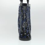 Chloe Mesh Floral Tote Bag Nylon Black bs5942