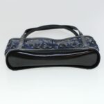 Chloe Mesh Floral Tote Bag Nylon Black bs5942