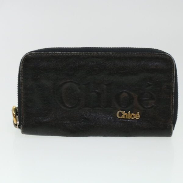 Chloe Wallet Enamel Leather 4Set Black Brown bs6293