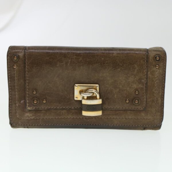 Chloe Wallet Enamel Leather 4Set Black Brown bs6293