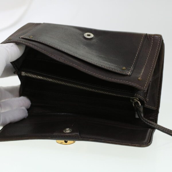 Chloe Wallet Enamel Leather 4Set Black Brown bs6293